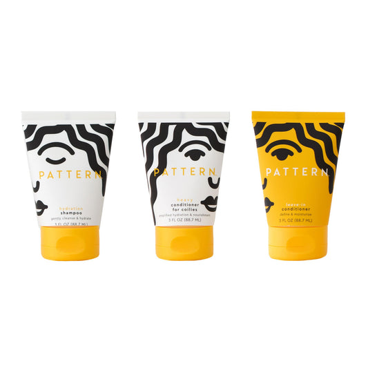 PATTERN hydration shampoo texture closeup displaying rich oil-infused lather for moisturized curls