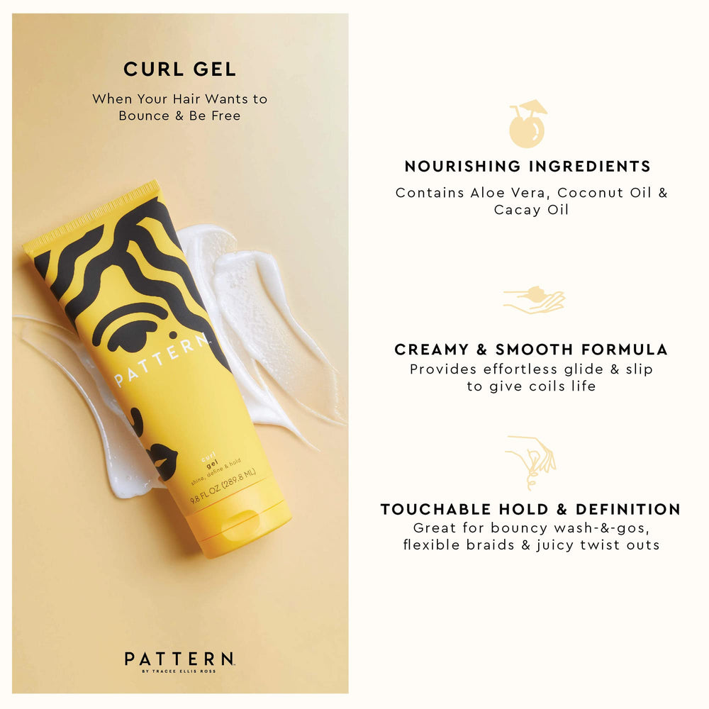 PATTERN mini curl gel creamy texture in tub highlighting smooth spreadability benefit