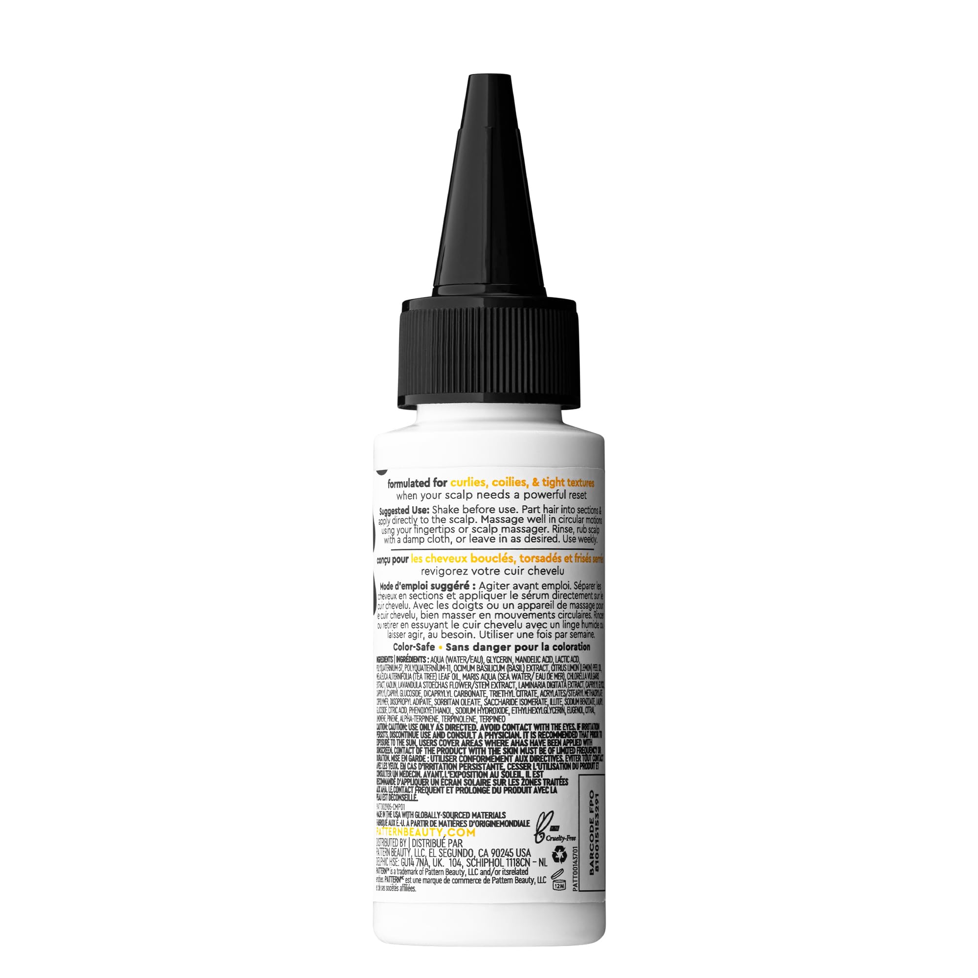 PATTERN label close-up highlighting product name and use