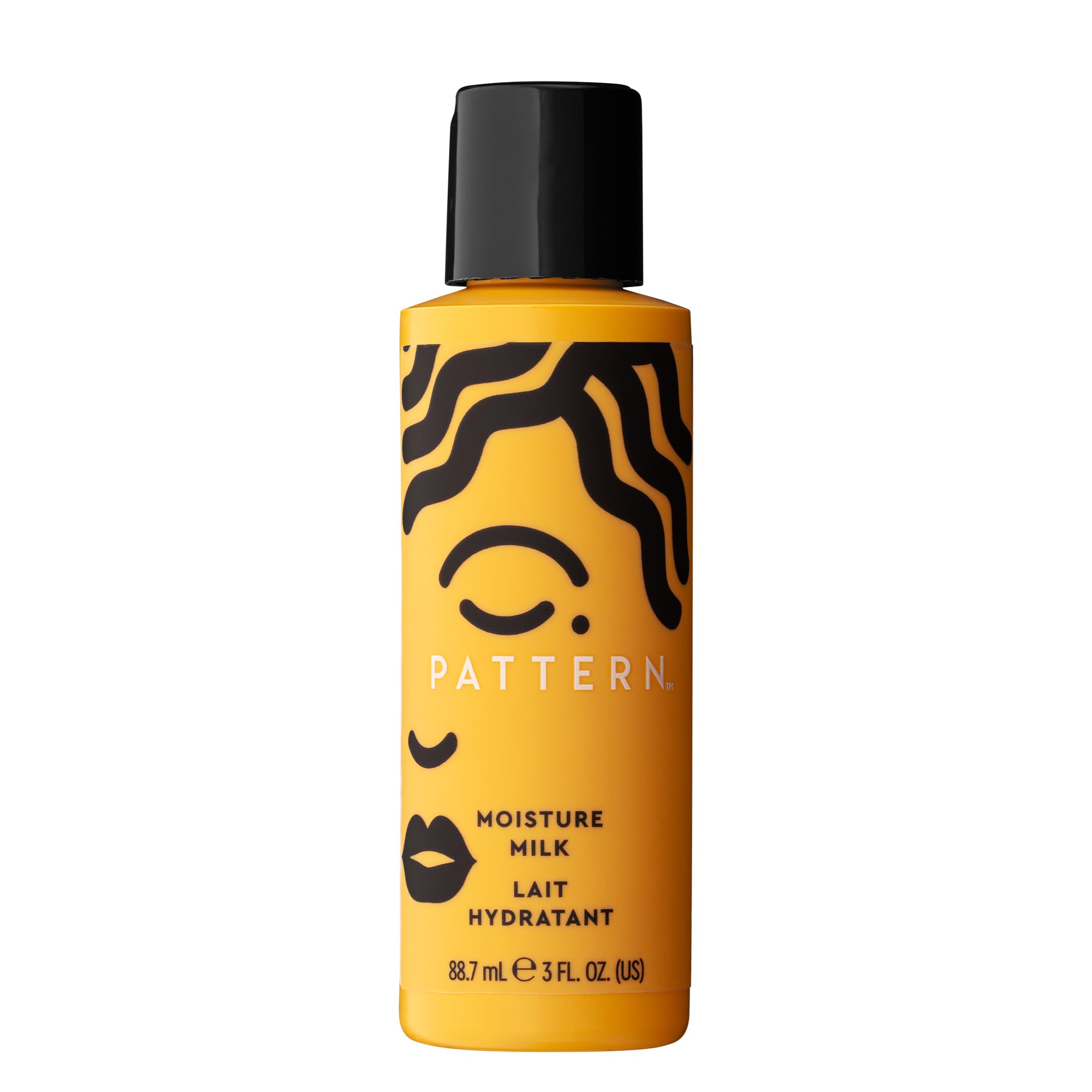 PATTERN Moisture Milk front packaging showing product identity and travel size benefit
