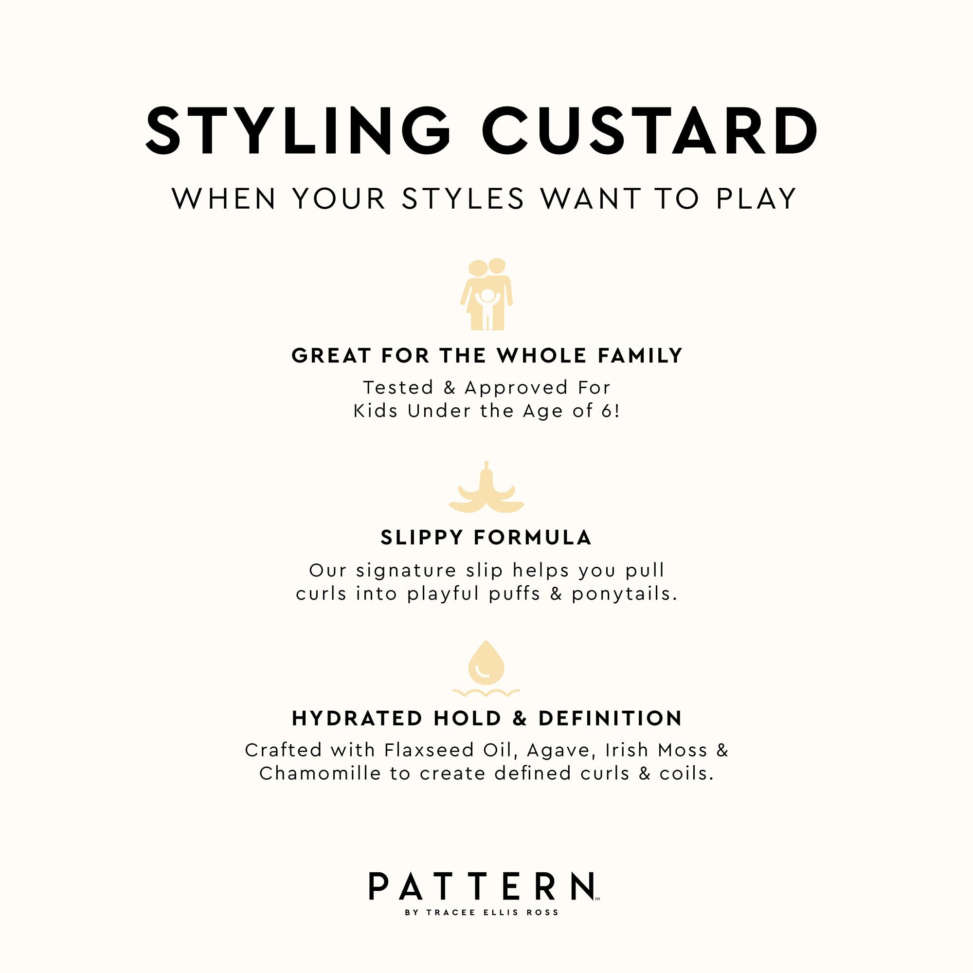 PATTERN styling custard jar open, adds high shine and strong definition