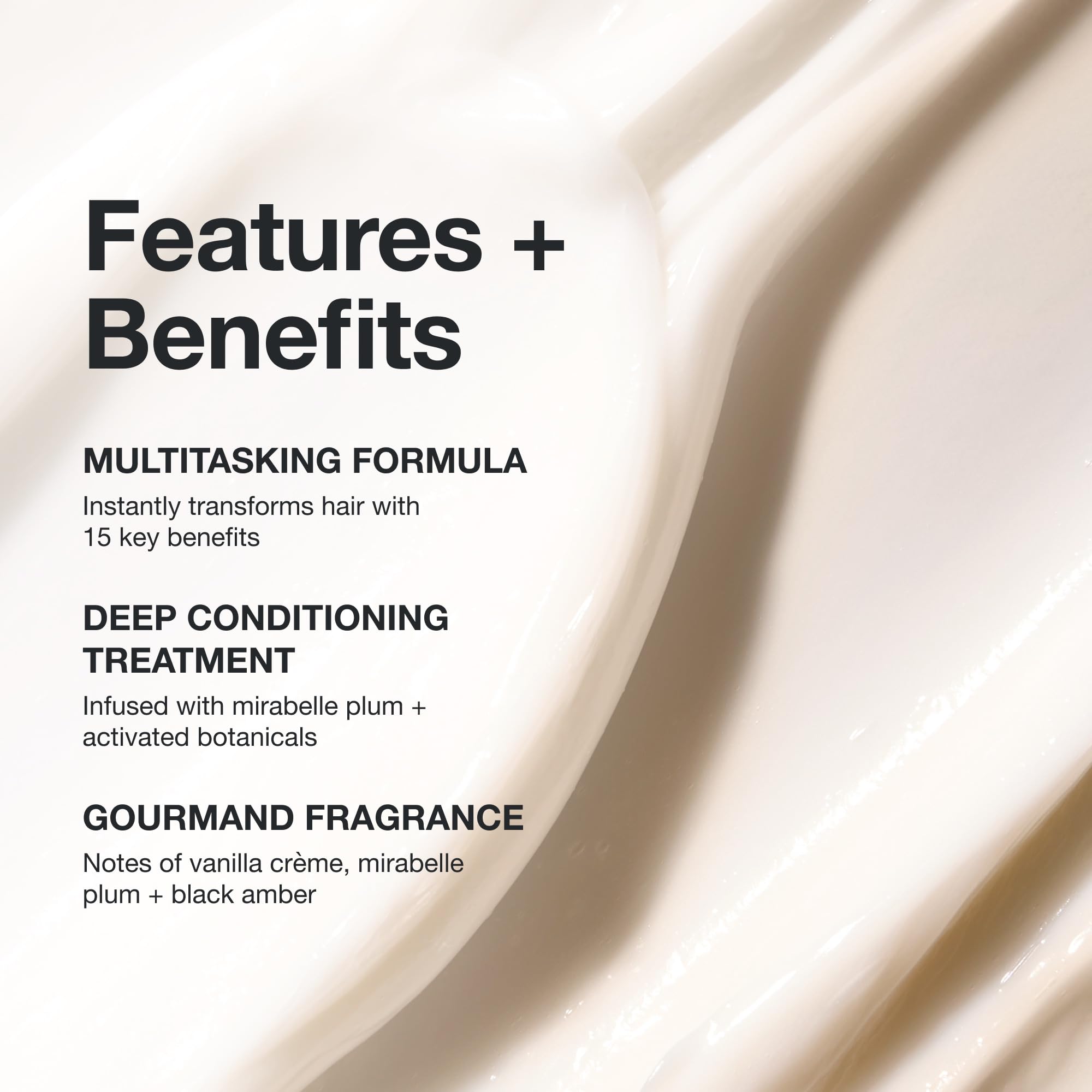 Paul Mitchell 15‑In‑1 Mask being applied to hands showing easy spread and slip