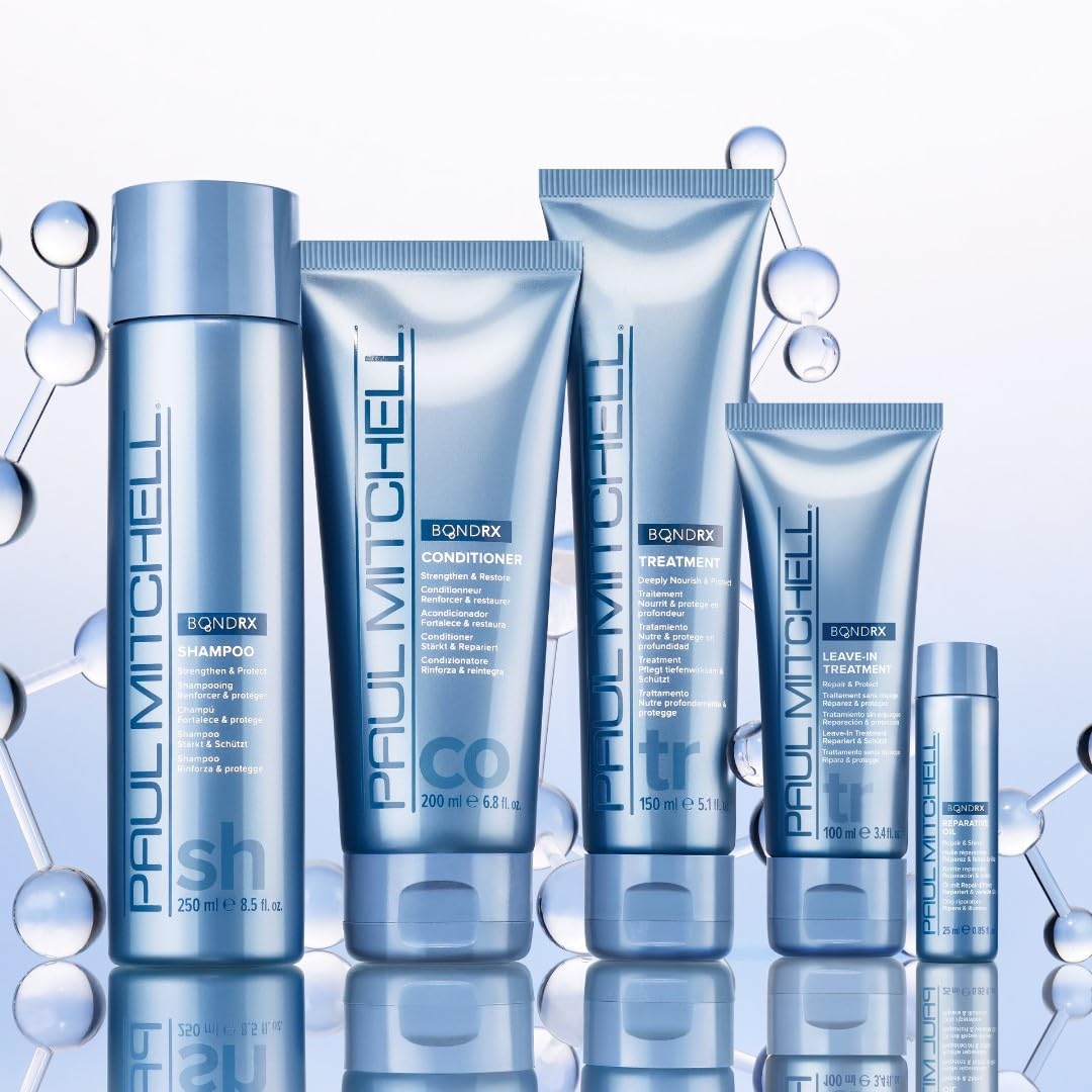 Paul Mitchell Bond Rx hair before and after showing improved strength and smoothness