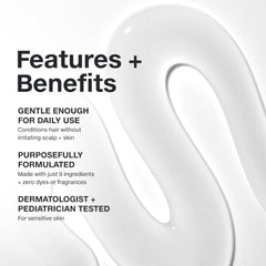 Paul Mitchell conditioner texture on palm showing lightweight hydration benefit