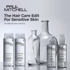 Paul Mitchell bottle next to a coin for size comparison and travel friendliness