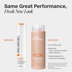 Paul Mitchell back label detail showing ingredients and recycling info for transparency