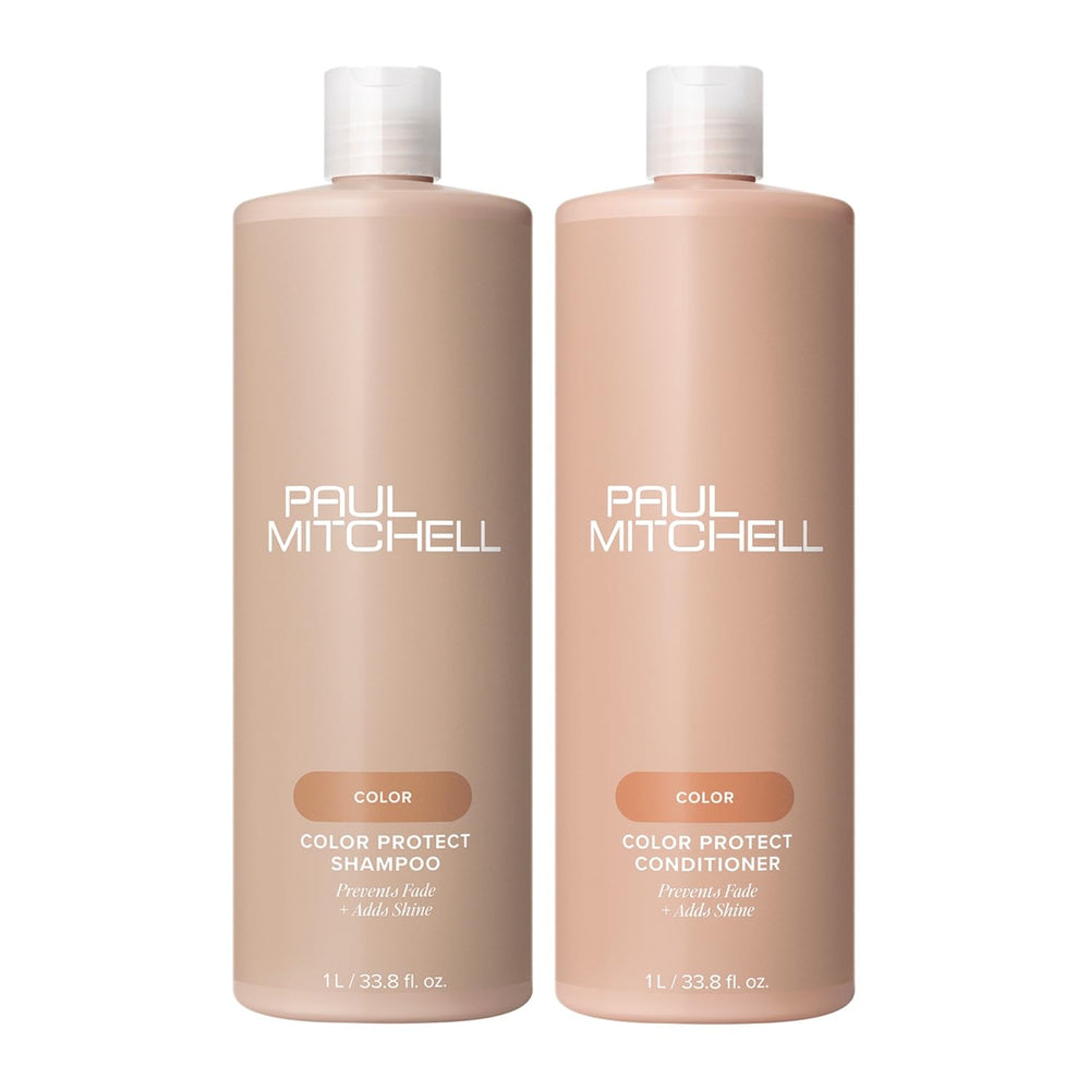 Paul Mitchell front packaging showing bottles and color protection benefit