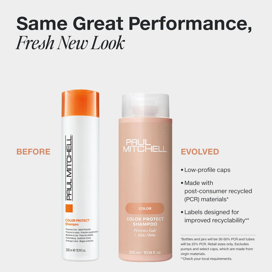 Paul Mitchell back label details highlighting ingredients and directions