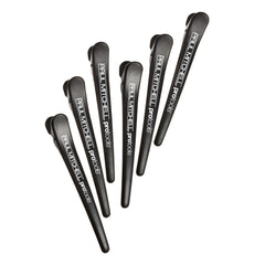 Paul Mitchell front view of six-sectioning clips showing professional finish and convenience