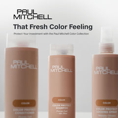 Paul Mitchell bottle emphasizing PCR packaging to reduce environmental impact