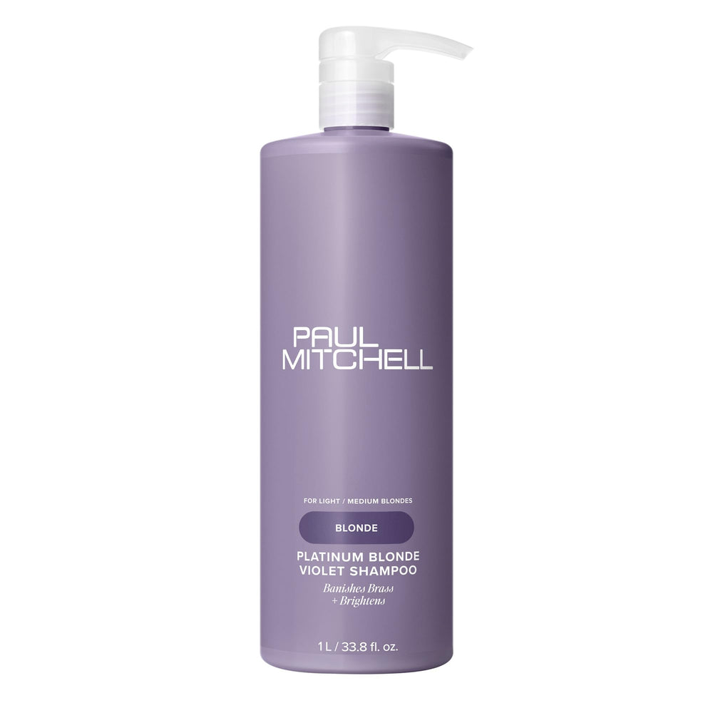 Paul Mitchell front packaging showing bottle and brand, highlights professional quality
