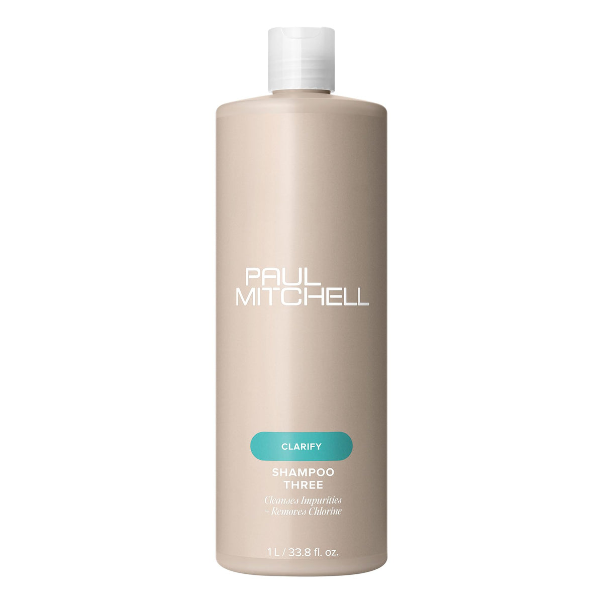 Paul Mitchell bottle front view showing product and clarity benefit
