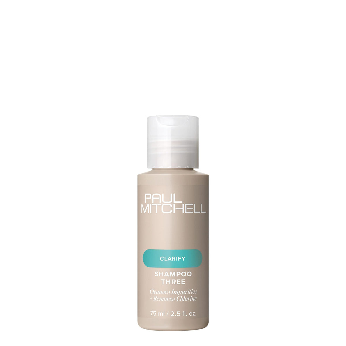 Paul Mitchell Shampoo Three front packaging shows bottle and purpose