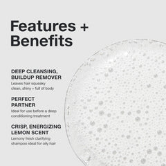 Close-up of Paul Mitchell Shampoo Two texture showing lather and clarifying action