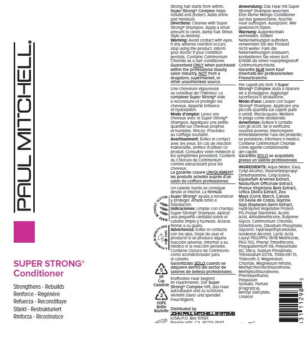 Paul Mitchell Super Strong in salon setting improving hair manageability