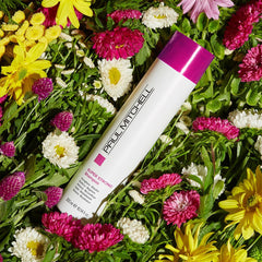 Paul Mitchell back label close-up with ingredients list and usage benefits