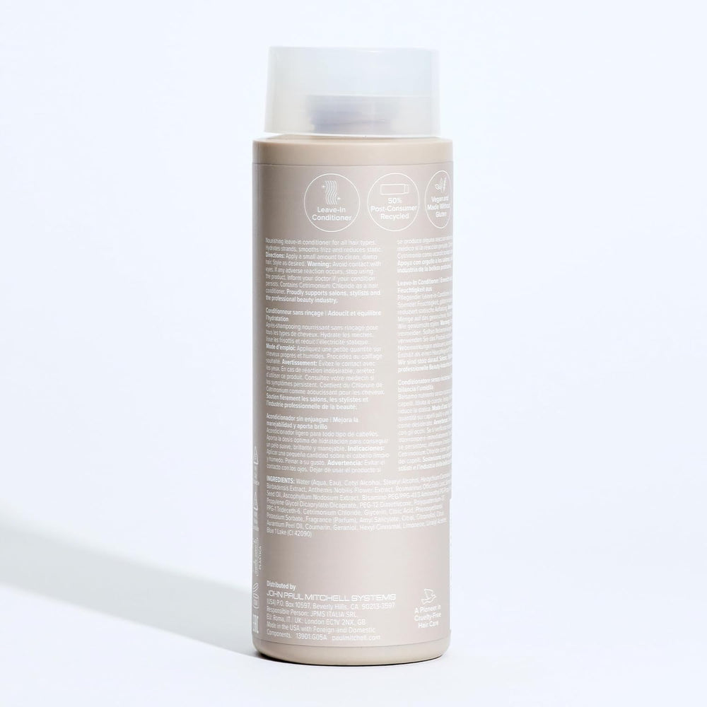 Paul Mitchell recycled packaging detail emphasizing reduced environmental impact
