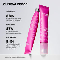 Paula's Choice applicator used by hand to massage and reduce puffiness