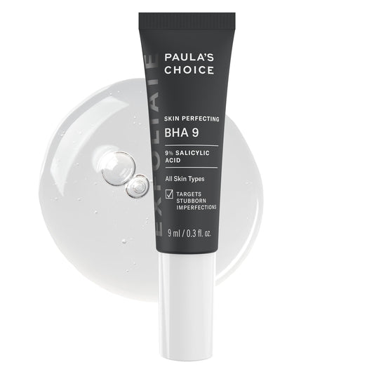 Paula's Choice front packaging showing compact 0.3 fl oz bottle and branding benefits
