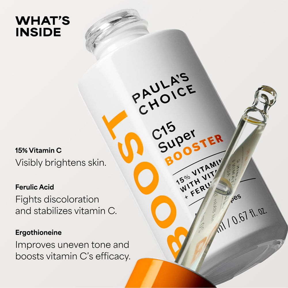 Paula's Choice in a morning skincare lineup showing daytime antioxidant pairing