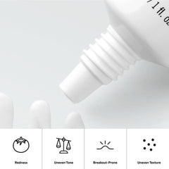 Paula's Choice bottle on bathroom counter showcasing everyday routine use