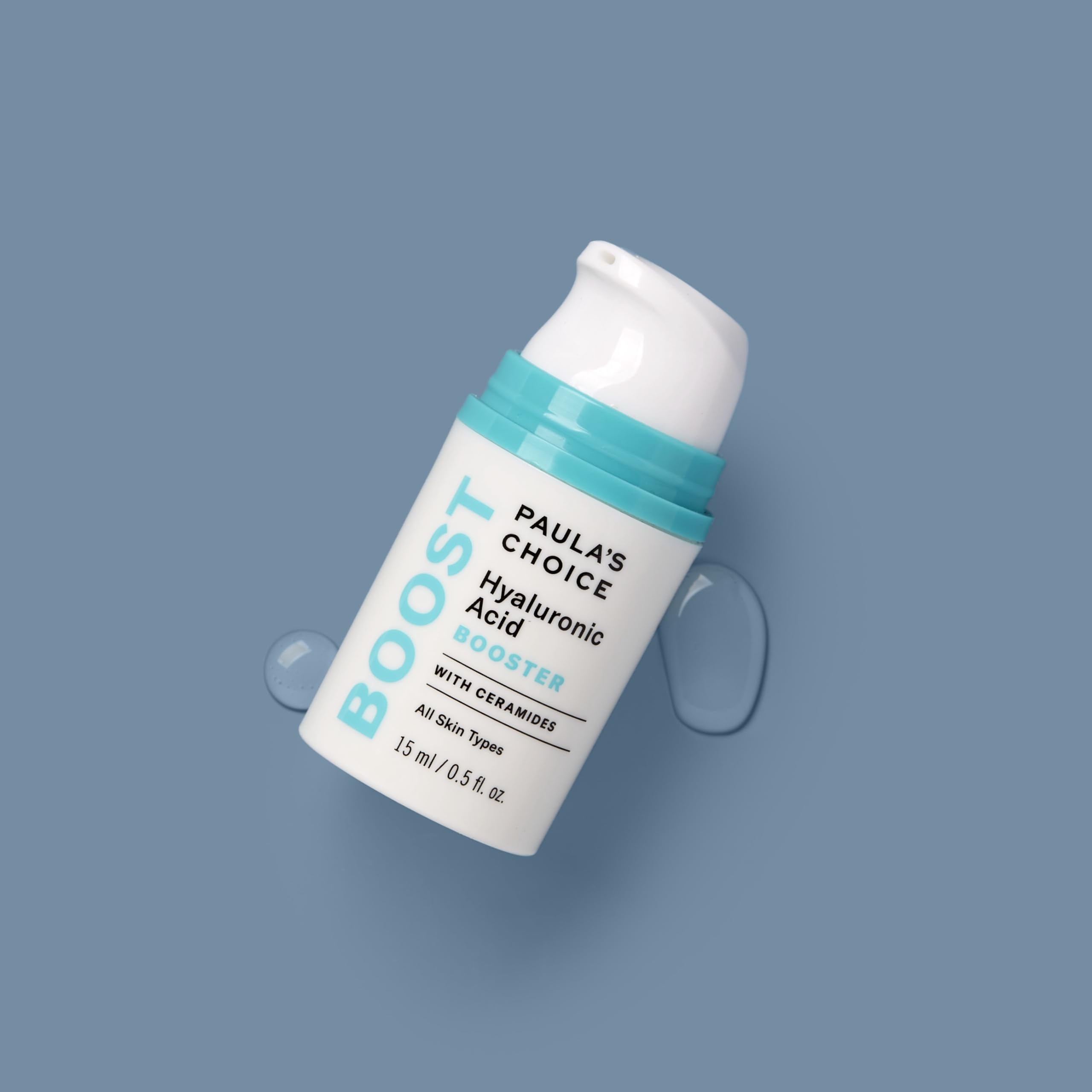 Paula's Choice in a bathroom routine setting conveying daily hydration benefit