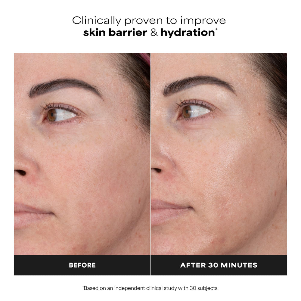 Paula's Choice cream texture close-up highlighting creamy hydration and absorption