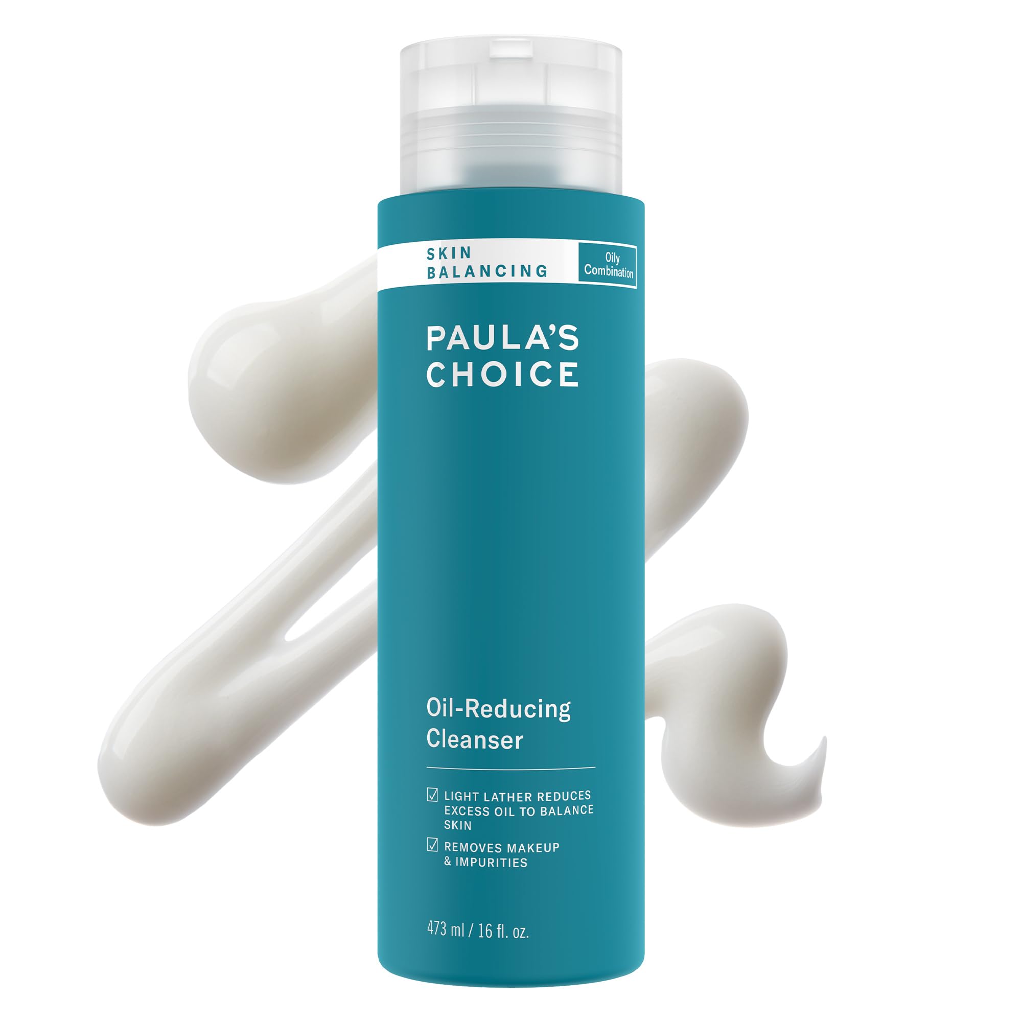 Paula's Choice front packaging showing product and clear benefit for balanced skin