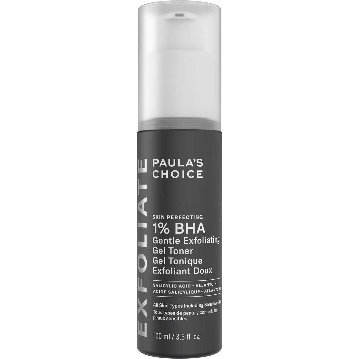 Paula's Choice front packaging showing gentle BHA benefits