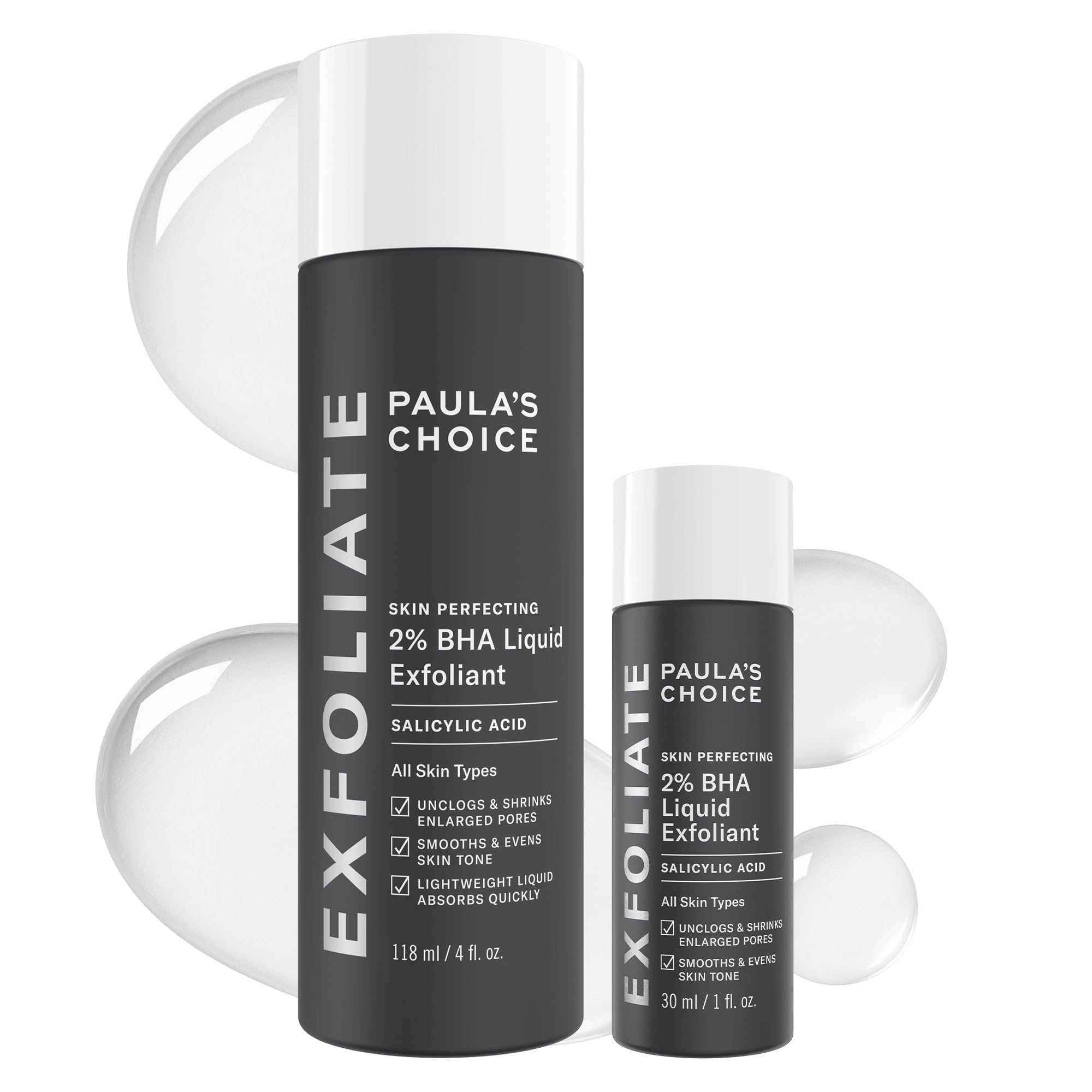 Paula's Choice front packaging showing bottle and branding, clear product identification and benefit