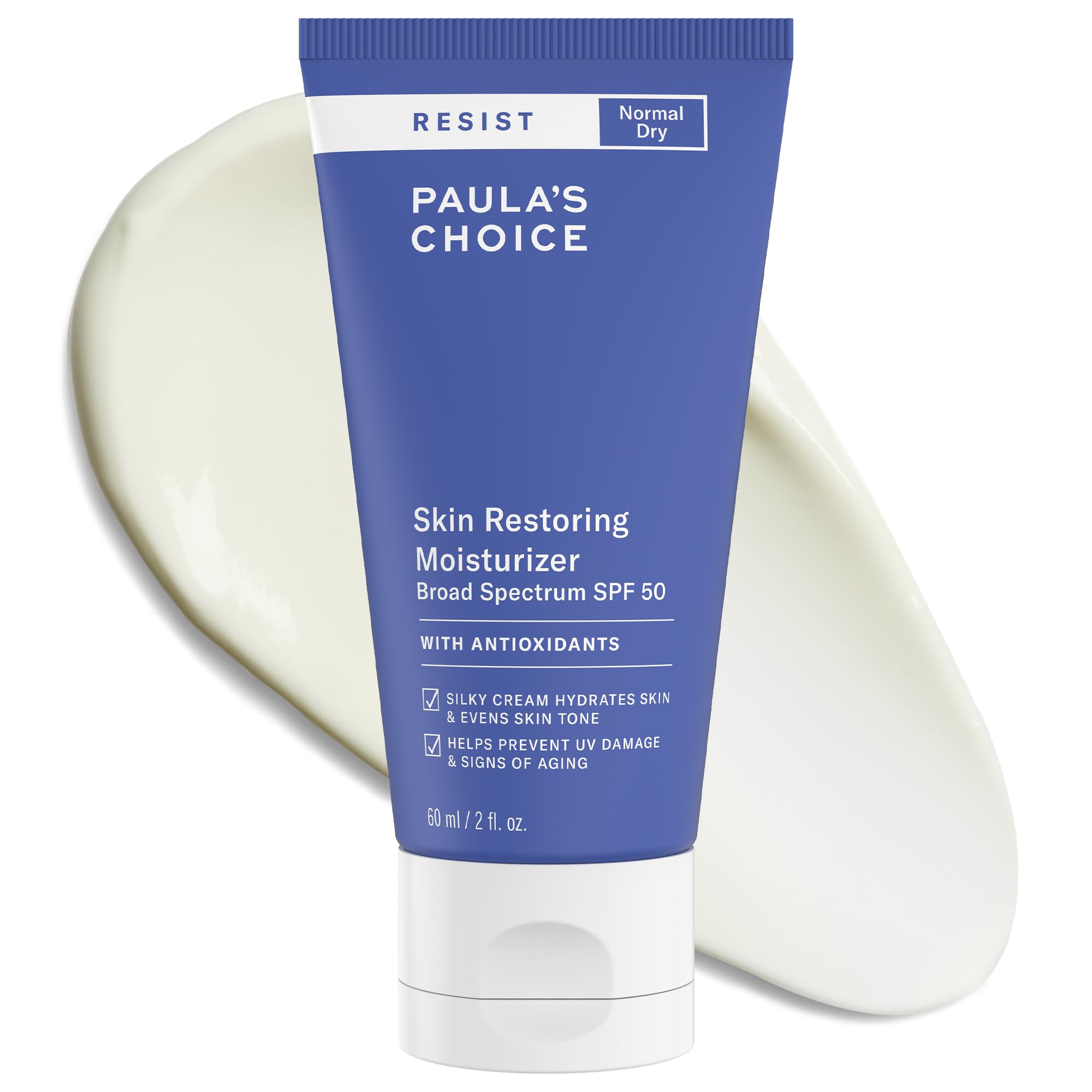 Paula's Choice front tube showing SPF 50 and benefits