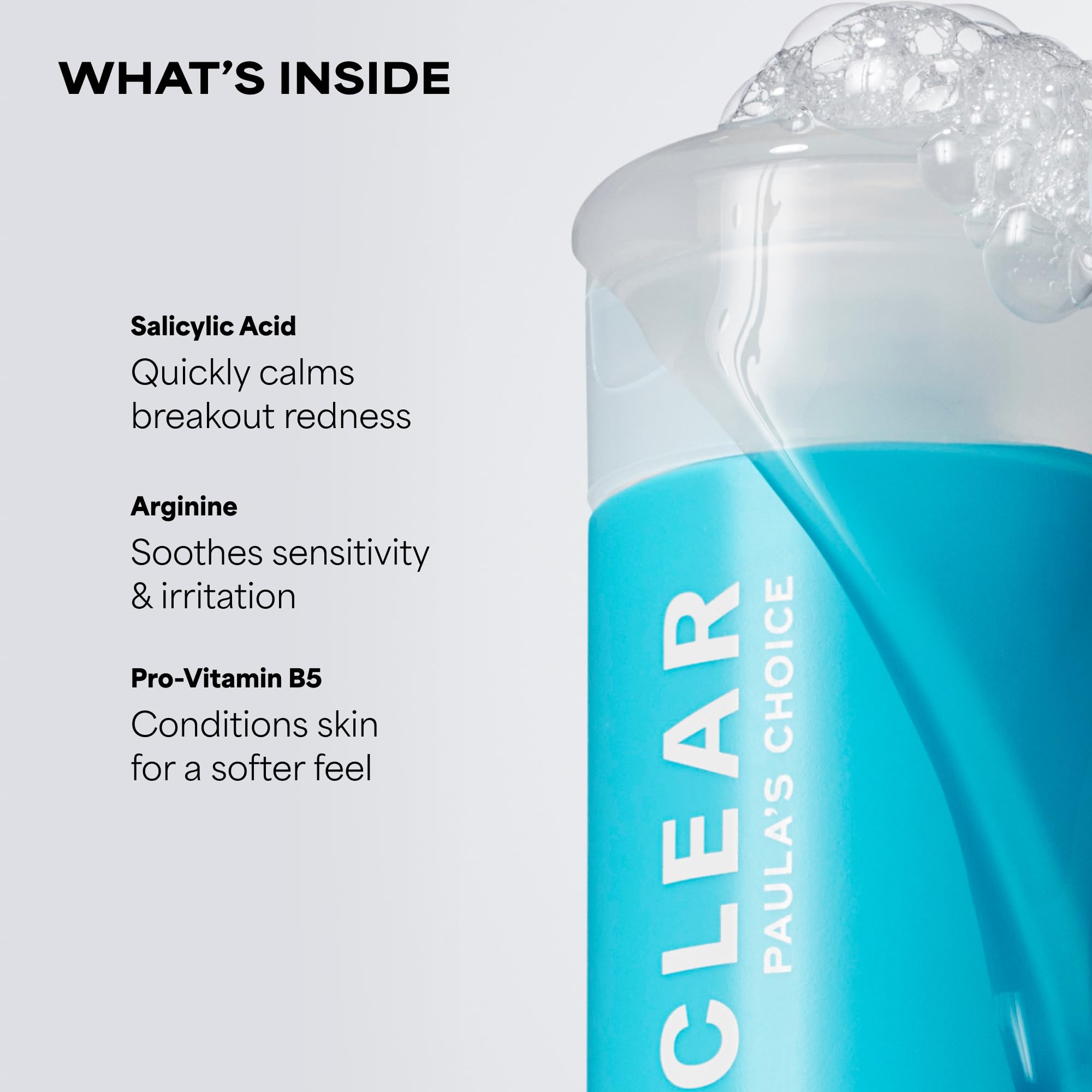 Paula's Choice gel texture close-up demonstrating lightweight soothing feel