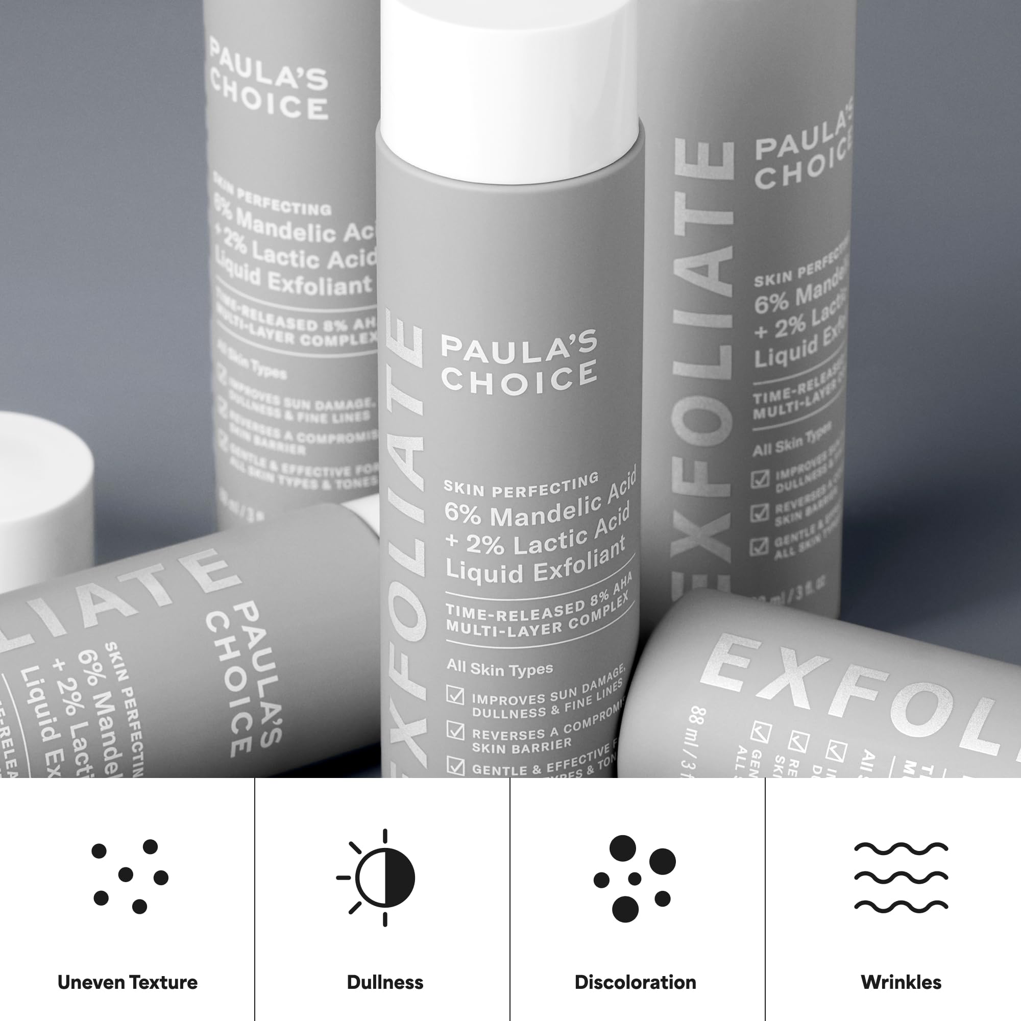 Paula's Choice placed on nightstand demonstrating part of skincare routine