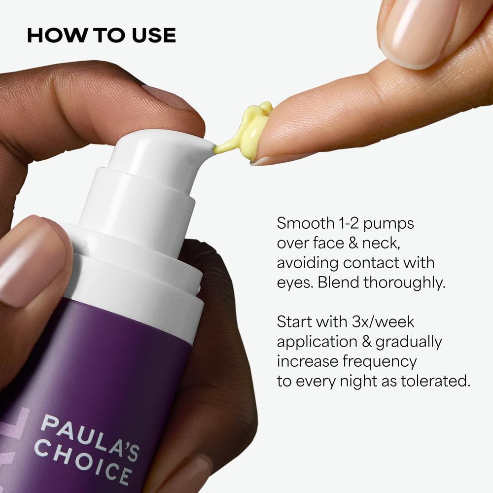 Paula's Choice before and after swipe showing improved texture and radiance