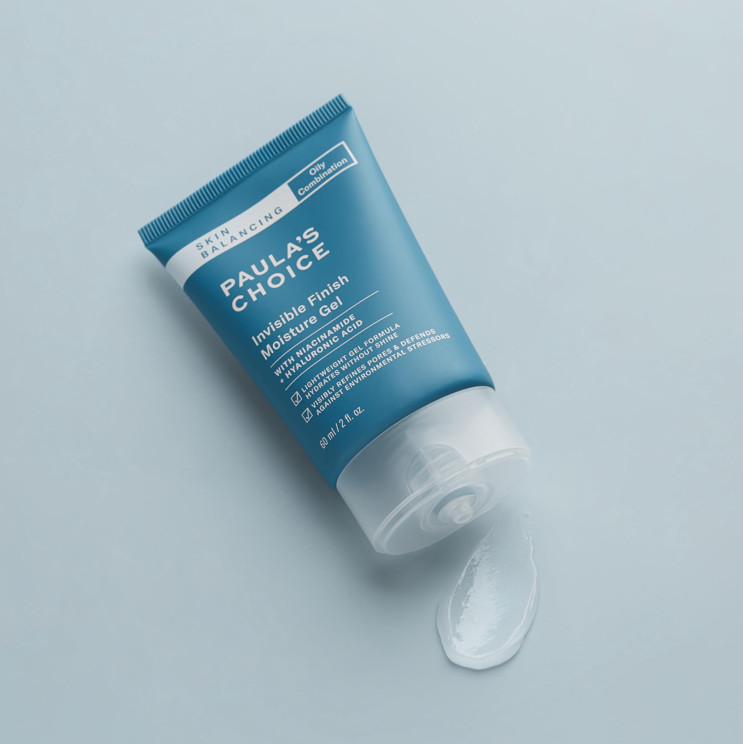 Paula's Choice dispensed gel on hand showing easy absorption