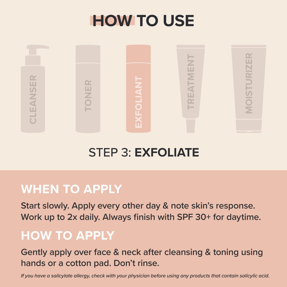 Paula's Choice bottle staged in bathroom routine illustrating easy use