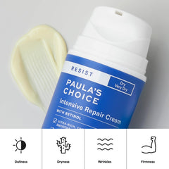 Paula's Choice applied to neck and décolletage showing smoothing hydration benefit
