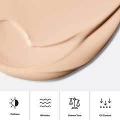 Paula's Choice being applied to face showing matte finish and priming effect