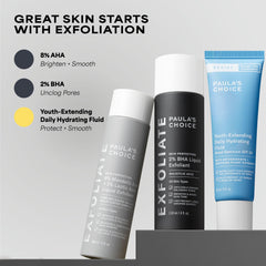 Paula's Choice in a travel toiletry bag for on-the-go sun protection