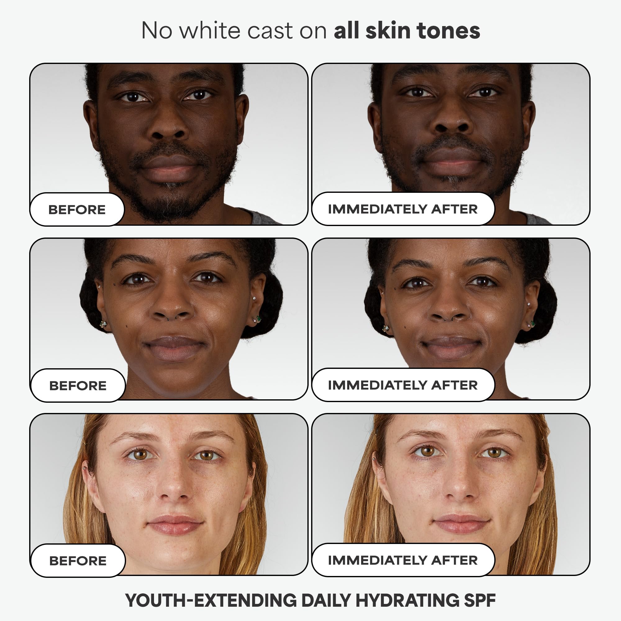 Paula's Choice SPF 50 moisturizer held in hand to show size and finish benefit: daily protection
