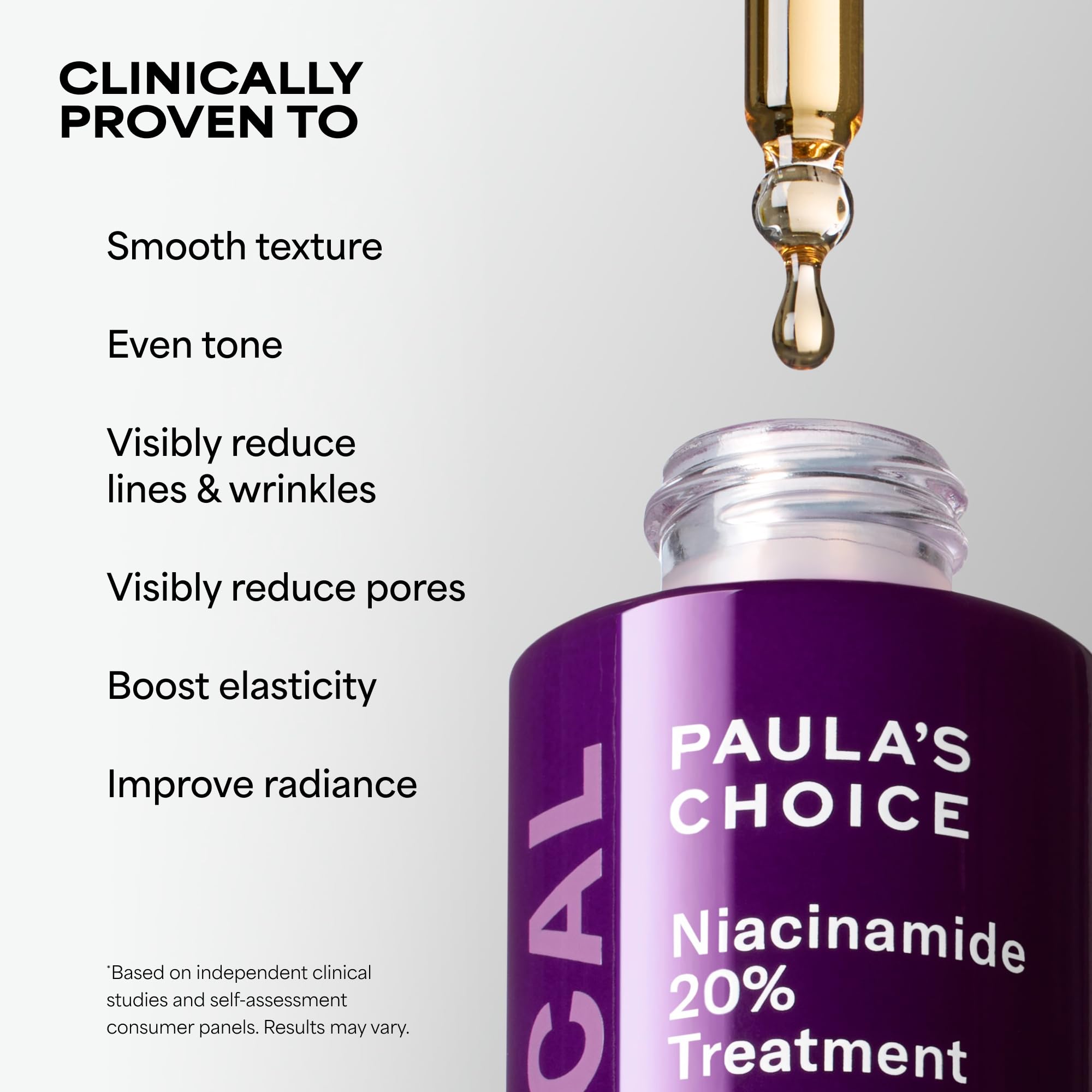 Paula's Choice close-up of serum texture absorbing for smoother skin