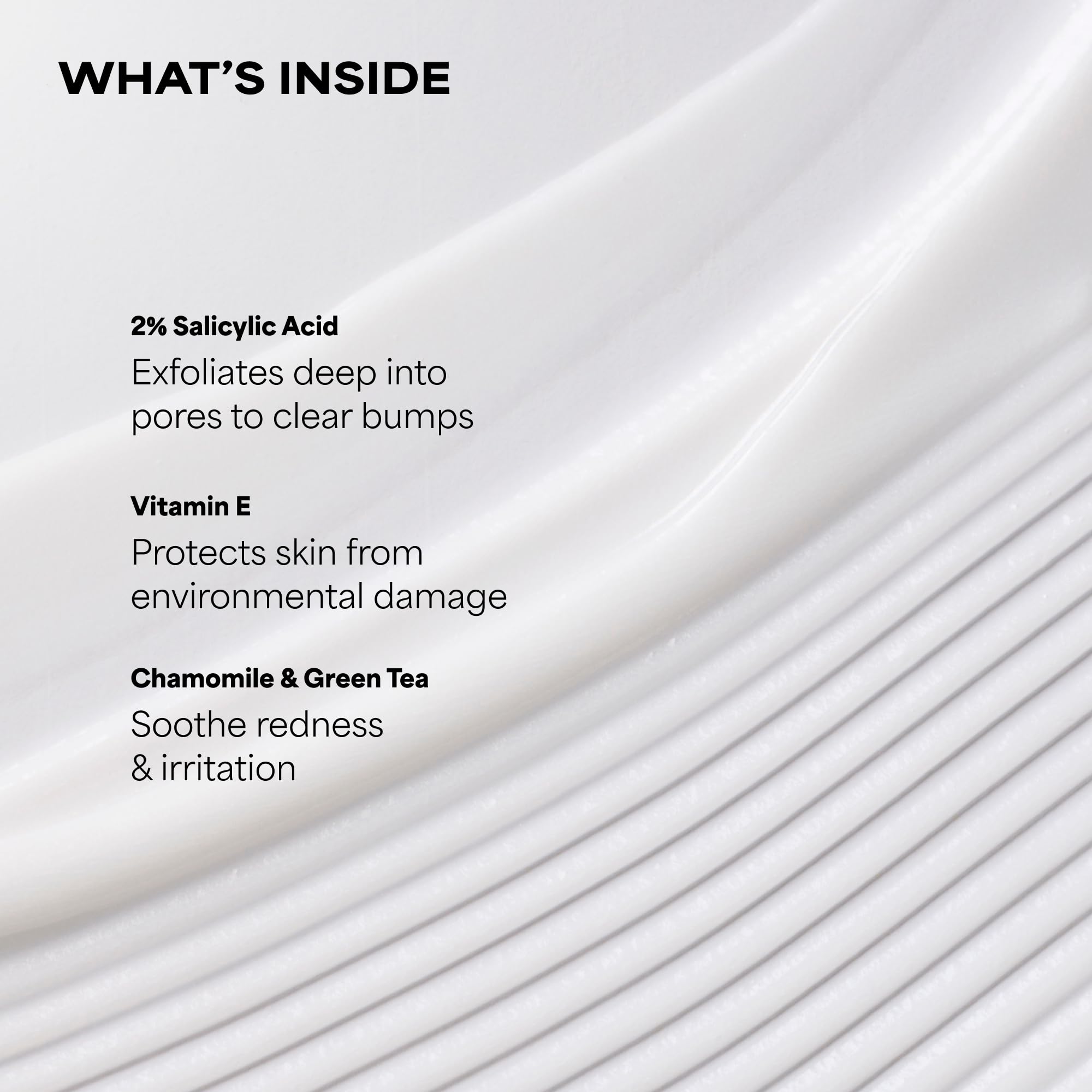 Paula's Choice lotion texture on hand illustrating lightweight absorption