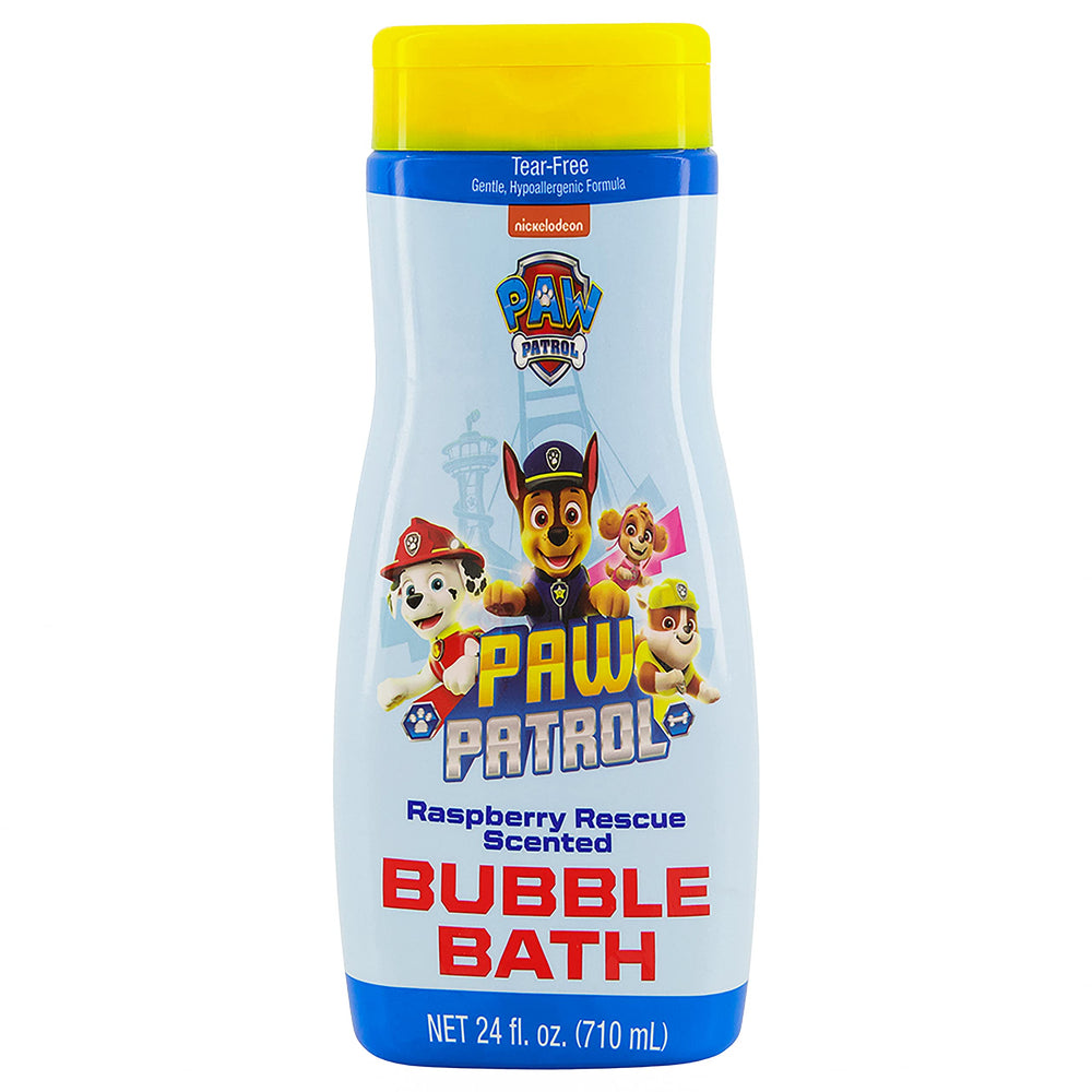 Paw Patrol front packaging showing bottle and friendly design for easy recognition