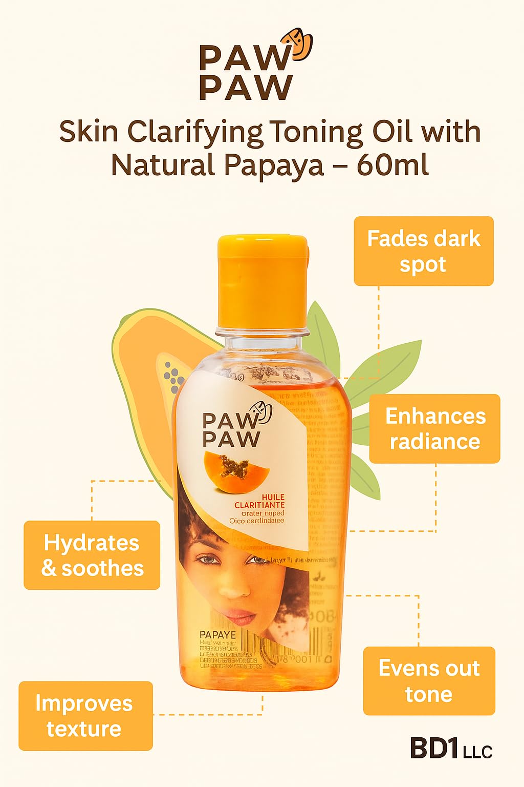 PAW PAW applied after shower on legs demonstrating smooth hydrated finish