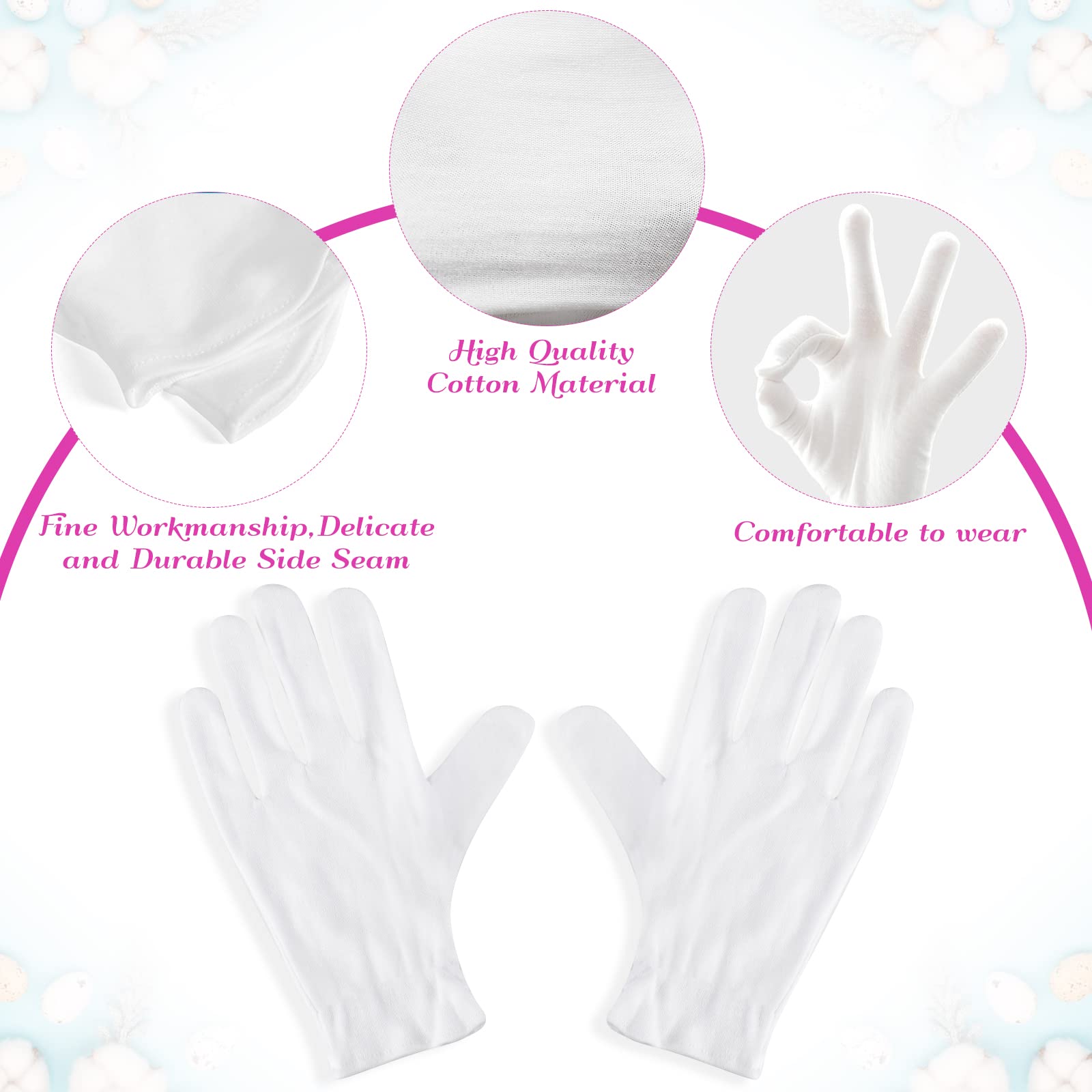 PAXCOO gloves in use over moisturized hands to reduce transfer