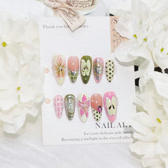 PBPCGBW assortment of French tips, apple, ladybug and polka dot designs offering mix-and-match options