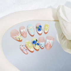PBPCGBW glossy acrylic texture highlighting shine and smooth finish for polished nails