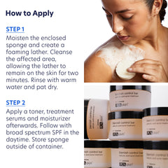 PCA SKIN cleanser bar texture close-up highlighting smooth, creamy lather for deep pore cleansing