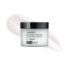 PCA SKIN jar front view showing lightweight moisturizer and clean packaging benefit