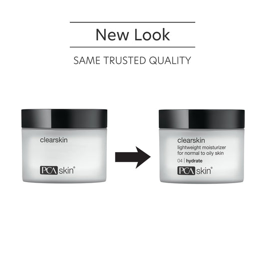 PCA SKIN cream texture close-up illustrating fast-absorbing, non-greasy finish